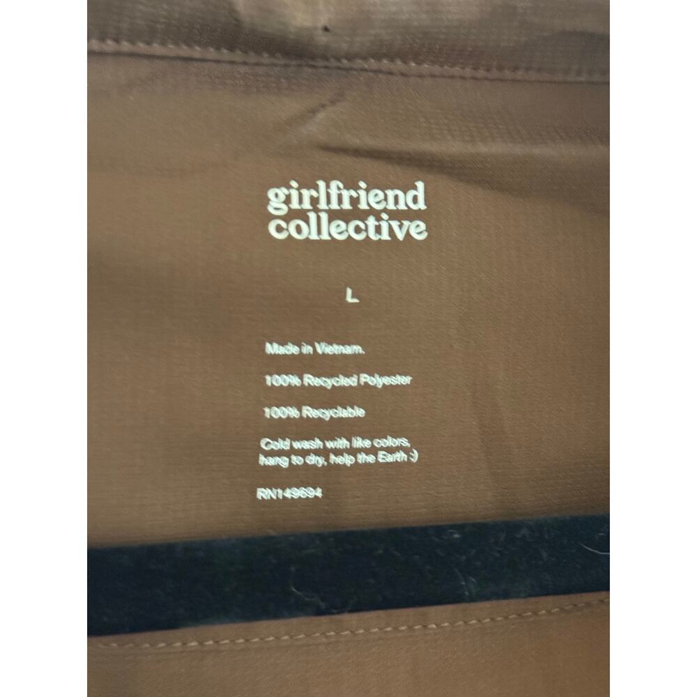 Girlfriend chestnut huddle collective half-zip windbreaker size L - Picture 2 of 5